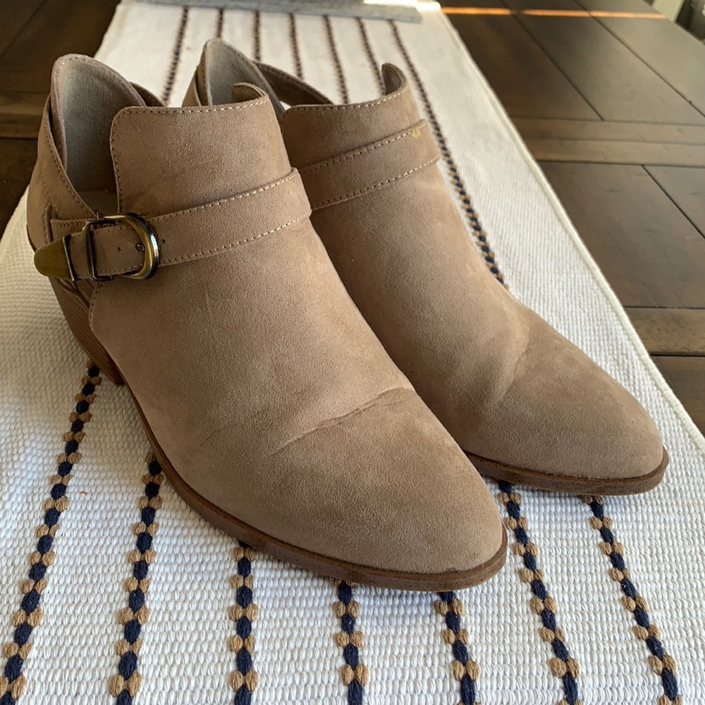 Tan booties